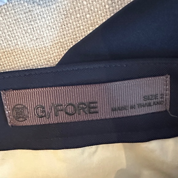 G/FORE White Pants with Pink and Black Stripes - Picture 2 of 8